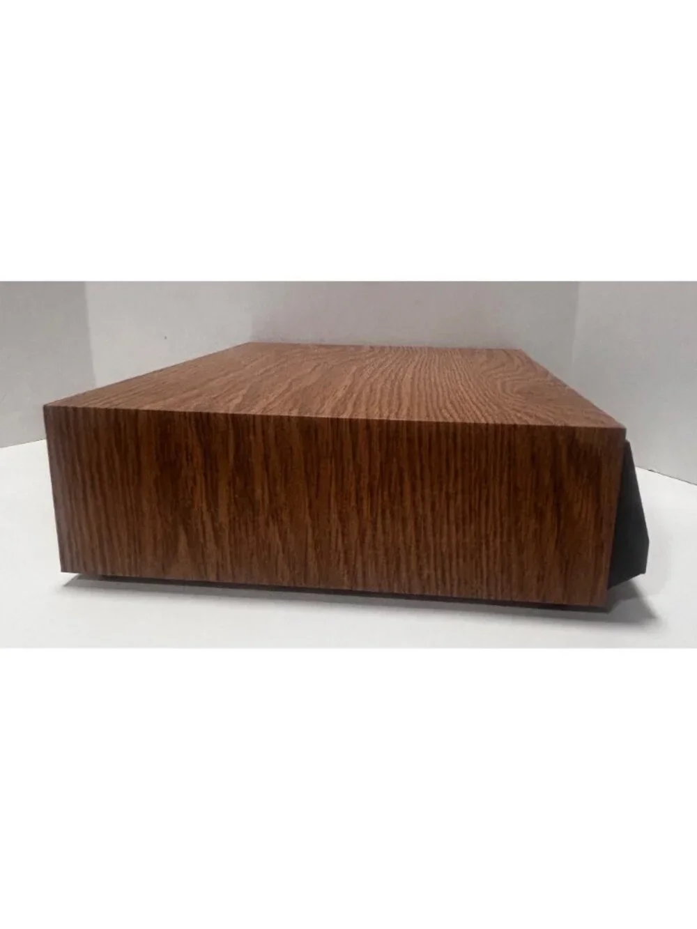 Vintage 80s Faux Wood Grain 42 Place Cassette Organizer With 3 Drawers